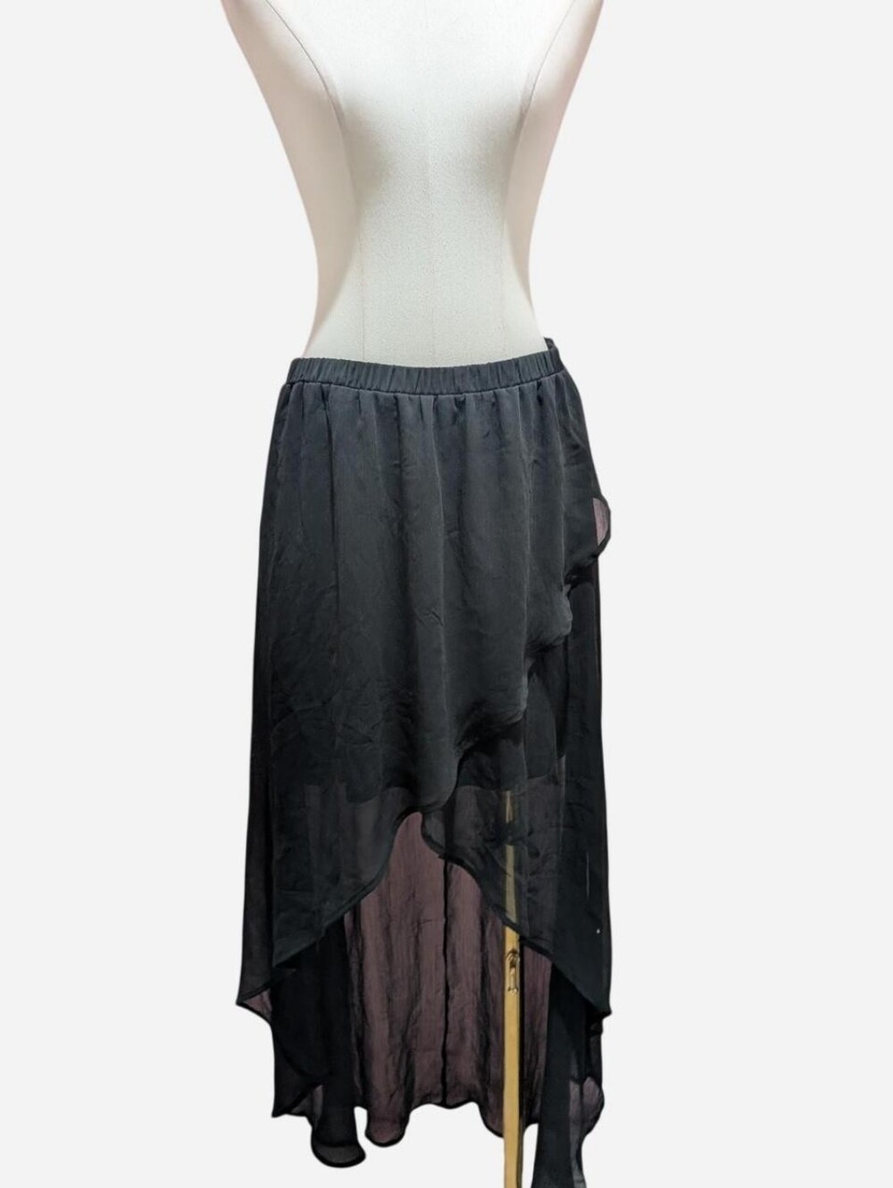 Xhiliration Sheer High-Low Skirt (fits M/L best) ‼️Price is firm for this item‼️